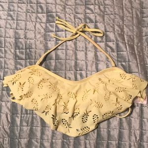 xhilaration yellow swimsuit top